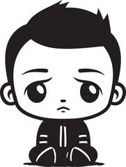 Dismal Damien Dismal Little Boy Symbol StoneAge Steve Cartoon Caveman Logo Design