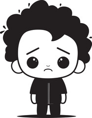 Downcast Dalton Downcast Cartoon Boy Emblem Dismal Damien Dismal Little Boy Symbol