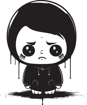 Dejected Donovan Dejected Cartoon Boy Emblem Gloomy Gabriel Gloomy Little Boy Symbol