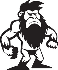 Flinty Floyd Tough Caveman Logo Design Tearful Todd Cartoon Little Boy Logo Design