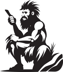 Rocksteady Rick Steady Cartoon Caveman Emblem Mammoth Manny Big hearted Caveman Symbol