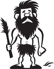 Clubber Clyde Strong Caveman Symbol Boulder Buddy Friendly Caveman Logo