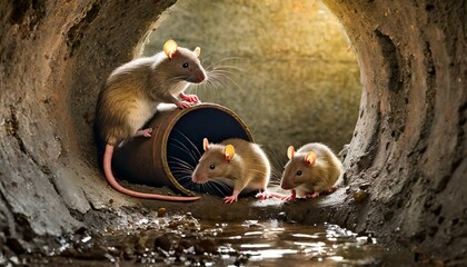 Rats in the sewer