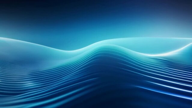 Blue Wave Abstract Design: A dynamic vector illustration depicting flowing blue waves, perfect for business or technology-themed wallpapers