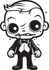 Zany Zombies Creepy Cartoon Emblem Creepy Cuddles Zombie Symbol