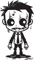 Spooky Smiles Zombie Symbolism Eerily Endearing Cartoon Zombie Logo