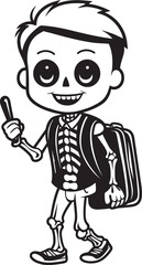 Zany Zombification Cute Zombie Vector Icon Ghoulish Giggles Creepy Cartoon Emblem
