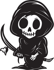 Angelic Assassin Adorable Little Reaper Emblem Petite Punisher Playful Grim Symbol