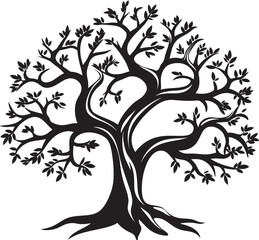 Stark Stump Symbol Dry and Dead Tree Branch Icon Emaciated Timber Token Vector Logo Design of Dead Branch