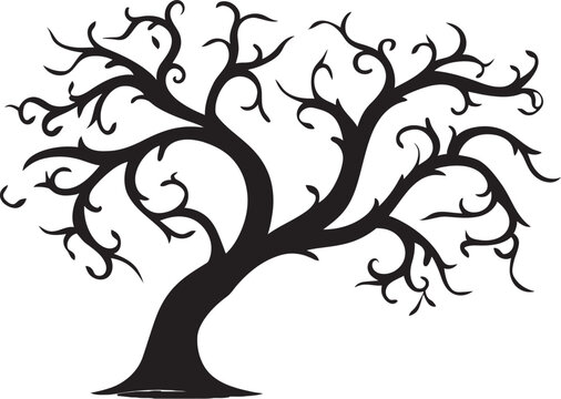 Droughty Detail Dead Tree Branch Vector Sere Sentiment Dry and Dead Tree Badge