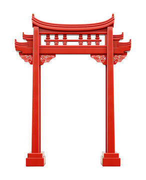 recommend clip art: Paifang Red Chinese Gate Isolated on Transparent Background
                    