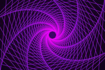 Purple abstract geometry line art