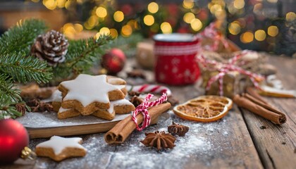 Fototapeta premium christmas cookies on the table