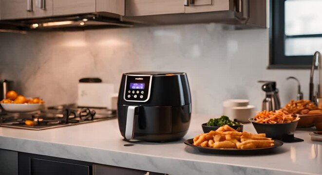 Air fryer in the kitchen.
