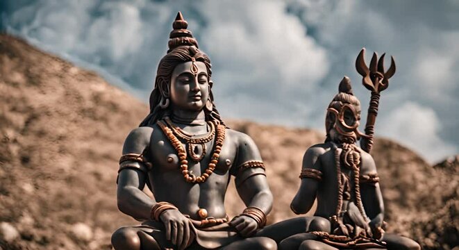 Statue of the god Shiva.