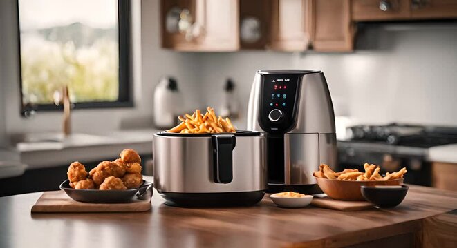 Air fryer in the kitchen.