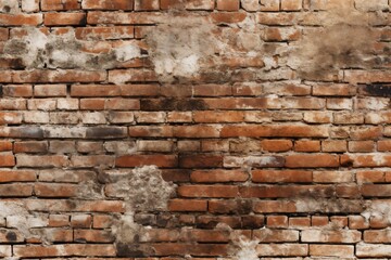 Fototapeta premium old brick wall brown color for background or texture