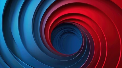 Red and blue spiral. Circle orbit rotation. abstract background with space for text - obrazy, fototapety, plakaty