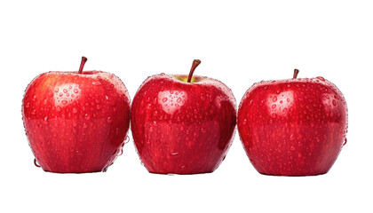 Create A High quality fresh 3 red apples