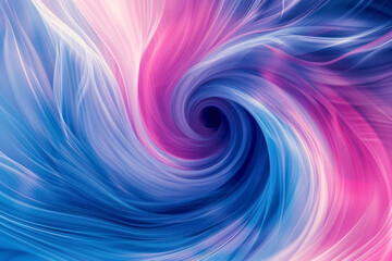 Fototapeta premium Abstract blue and pink swirl wave background. Flow liquid lines design.