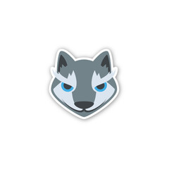 Wolf Icon. Emoji Vector. Colorful Icon. Icon Vector. Icon Design