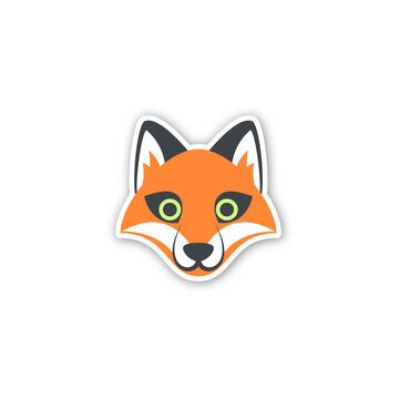 Fox Icon. Emoji Vector. Colorful Icon. Icon Vector. Icon Design