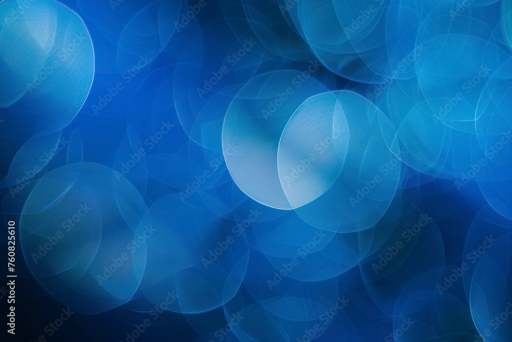 Poster gradient blue background with circle theme.