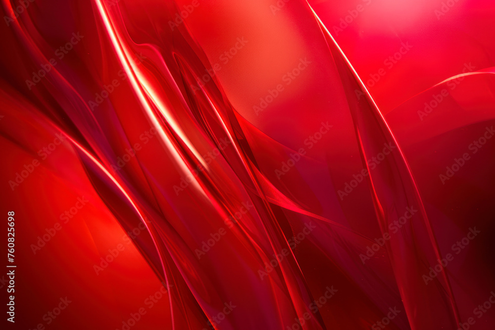 Poster red abstract background. dynamic shapes composition.