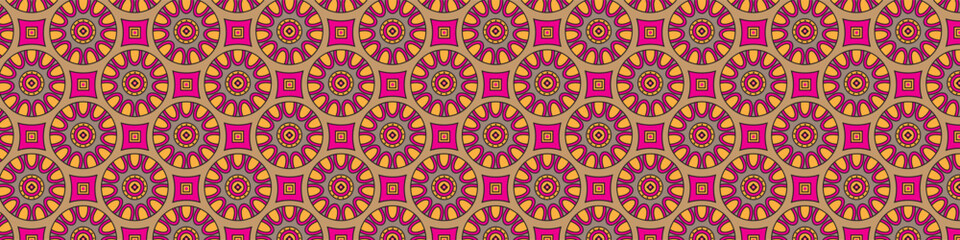 Indian mandala seamless pattern background 