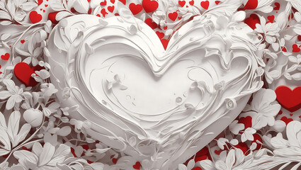 heart on a white background