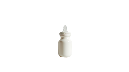 feeding bottle isolated on white
