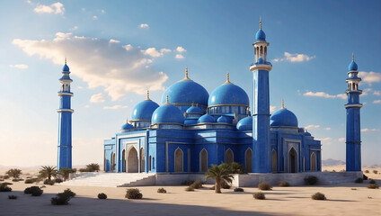 Fototapeta na wymiar Ramadan with beautiful mosque 