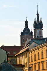 Obraz premium Scenic view of Krakow old town, Poland