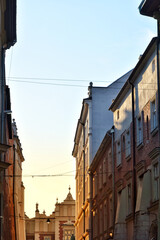 Obraz premium Scenic view of Krakow old town, Poland
