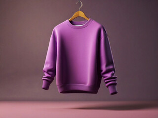 3D Mockup of a Hanging Sweatshirt Against a Realistic Background