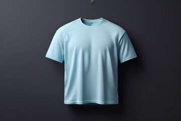 3D Mockup of a Hanging T-Shirt Against a Realistic Background