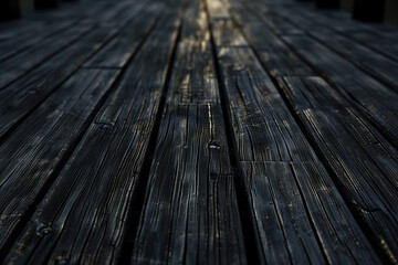 Close-up of weathered wooden floor