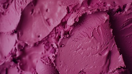 Fototapeta premium a close up of a pink wall with a lot of paint smothered on the wall and a small amount of paint smothered on the wall.