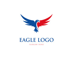 Eagle Bird Logo Icon Design Concept Vector Template.
