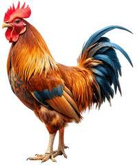 Fototapeta premium Colorful rooster isolated 4