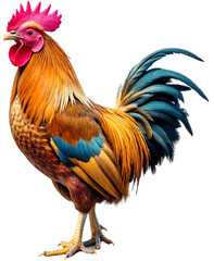 Fototapeta premium Colorful rooster isolated 7
