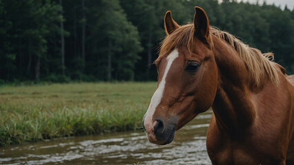 horse in nature