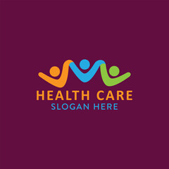 health care logo design vector