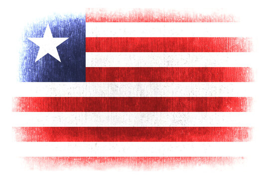 Liberia painted flag