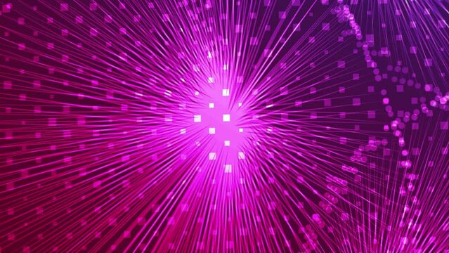4K Pink & Purple Fireworks: Hypnotic Motion Background Loop