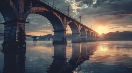 Iconic bridges spanning majestic rivers