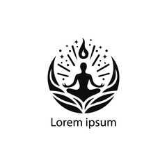 A  yoga logo design for company