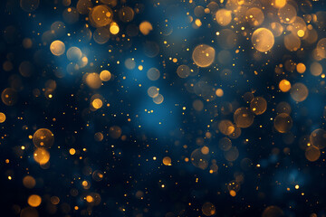 Fototapeta na wymiar abstract background illuminated blue and gold texture christmas new year decoration background texture abstract blue golden illuminated