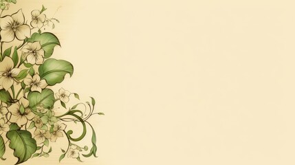 A composition of flowers. Flowers on a beige background. The concept of spring, summer, top view, place for text. An invitation card.