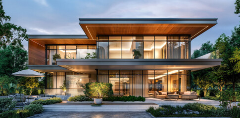 Sleek Steel and Glass Villa Design for Modern Living
